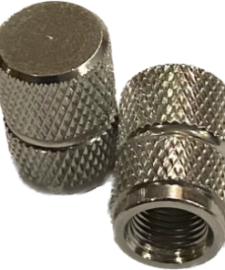 2 Bouchons De Valve BIKE PARTS Caps Shrader Argent