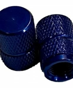 2 Bouchons De Valve BIKE PARTS Caps Shrader Bleu