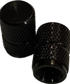 2 Bouchons De Valve BIKE PARTS Caps Shrader Noir