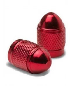 2 Bouchons De Valve BIKE PARTS Caps Shrader Rouge