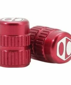 Box-components 2 Bouchons De Valve BOX Cube Caps Shrader Rouge