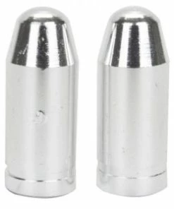 2 Bouchons De Valve TRIK TOPZ Balle Caps Shrader Argent