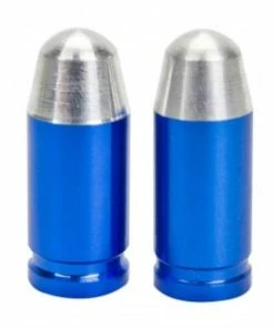 2 Bouchons De Valve TRIK TOPZ Balle Caps Shrader Bleu