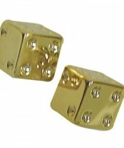 2 Bouchons De Valve TRIK TOPZ Dé Caps Shrader Or