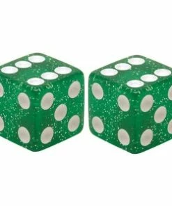 2 Bouchons De Valve TRIK TOPZ Dé Caps Shrader Vert Translucide