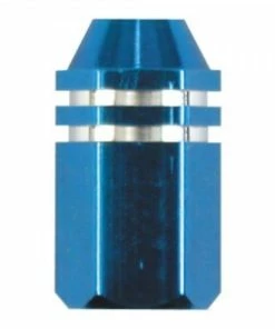 2 Bouchons De Valve TRIK TOPZ Hex Caps Shrader Bleu