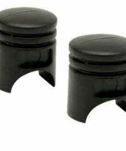 2 Bouchons De Valve TRIK TOPZ Piston Caps Shrader Noir