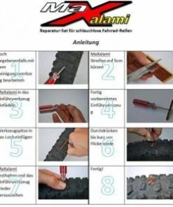 Kit De Réparation MAXALAMI Basic Tube Tubeless Repair Avec 3 Mèches & Outil D'insertion 5 Kit De Réparation MAXALAMI Basic Tube Tubeless Repair Avec 3 Mèches & Outil D'insertion -Vélos et VTT Boutique de vente kit de reparation maxalami basic tube tubeless repair avec 3 meches outil d insertion 1